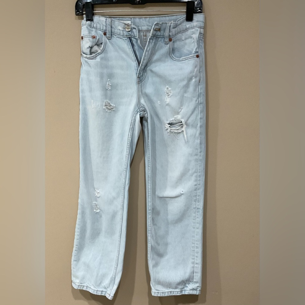 🍏🍏 ZARA Teens Straight Leg Adjustable Waist Jeans, Size 11-12, 152 cm